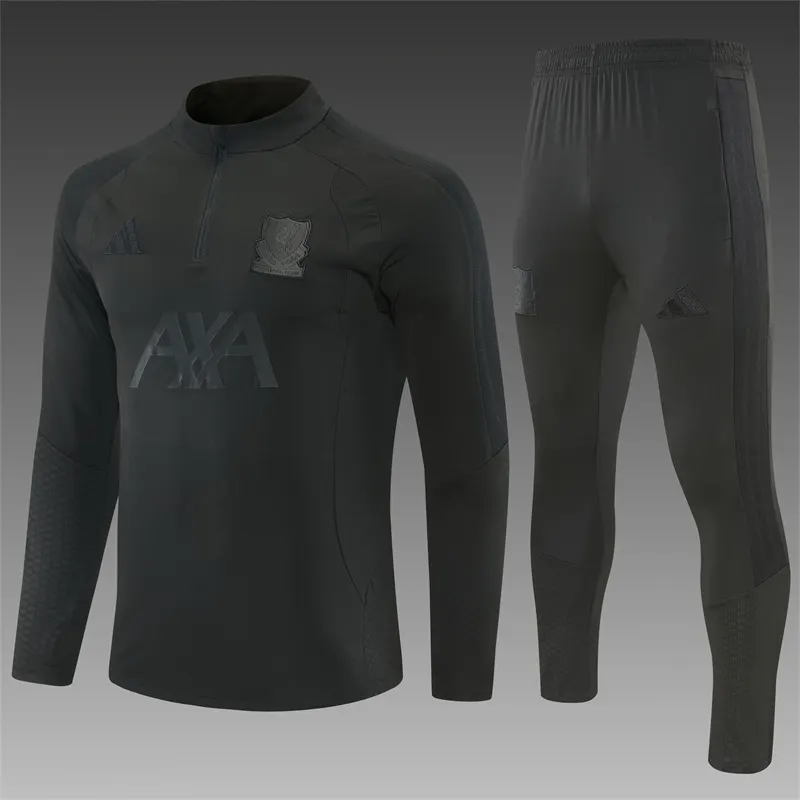 2026-27 Liverpool Black Half-Zip Training Jersey