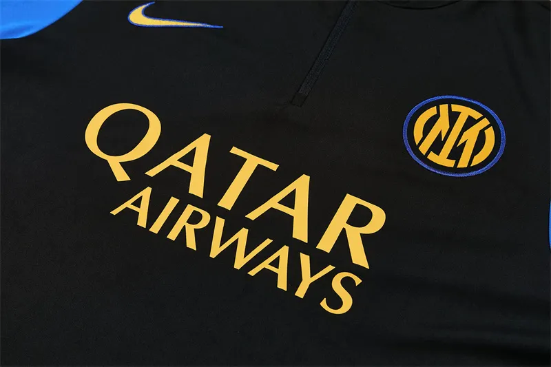 2026-27 Inter Milan Black Half-Zip Training Jersey